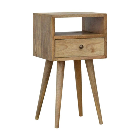 Petite Oak-ish Bedside Sleeping Artisan Furniture 
