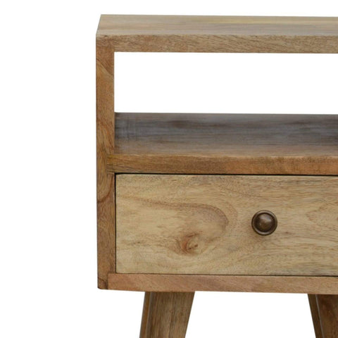 Petite Oak-ish Bedside Sleeping Artisan Furniture 