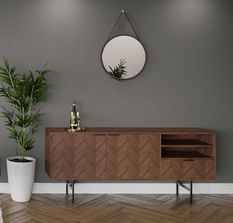 Piers Mirror - Brown Mirror Distinction Furniture 