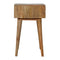 Pineapple Carved Oak-ish Bedside Sleeping Artisan Furniture 