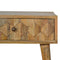 Pineapple Carved Oak-ish Bedside Sleeping Artisan Furniture 