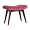 Pink Cotton Velvet Curved Bench Living Artisan Furniture 