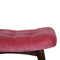 Pink Cotton Velvet Curved Bench Living Artisan Furniture 