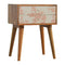 Pink Floral Screen Printed Bedside Sleeping Artisan Furniture 