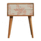 Pink Floral Screen Printed Bedside Sleeping Artisan Furniture 