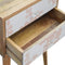 Pink Floral Screen Printed Bedside Sleeping Artisan Furniture 