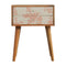 Pink Floral Screen Printed Bedside Sleeping Artisan Furniture 