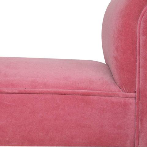 Pink Velvet Bench Living Artisan Furniture 