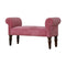 Pink Velvet Bench Living Artisan Furniture 