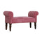 Pink Velvet Bench Living Artisan Furniture 