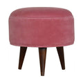 Pink Velvet Nordic Style Footstool Living Artisan Furniture 