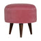 Pink Velvet Nordic Style Footstool Living Artisan Furniture 