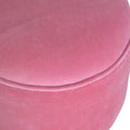 Pink Velvet Nordic Style Footstool Living Artisan Furniture 