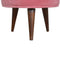 Pink Velvet Nordic Style Footstool Living Artisan Furniture 