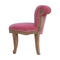 Pink Velvet Studded Chair Living Artisan Furniture 