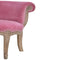 Pink Velvet Studded Chair Living Artisan Furniture 