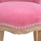 Pink Velvet Studded Chair Living Artisan Furniture 