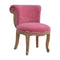Pink Velvet Studded Chair Living Artisan Furniture 