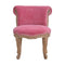 Pink Velvet Studded Chair Living Artisan Furniture 