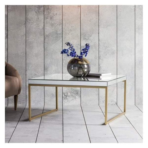 Pippard Coffee Table Champagne W900 x D900 x H460mm Living Regency Studio 