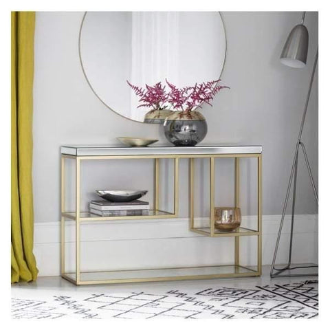 Pippard Console Table Champagne W1200 x D360 x H820mm Living Regency Studio 
