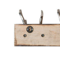 Polished Nickel Stag Hooks On A Wooden Board Accessories Hill Interiors 