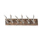 Polished Nickel Stag Hooks On A Wooden Board Accessories Hill Interiors 