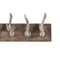 Polished Nickel Stag Hooks On A Wooden Board Accessories Hill Interiors 