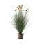 Potted ball Grass with 20 Heads Yellow Accessories Regency Studio 