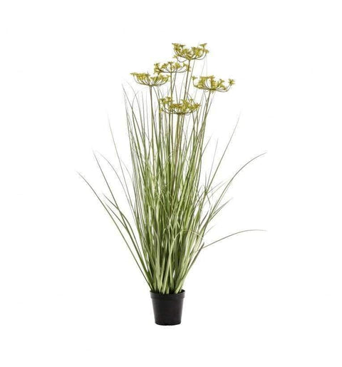Potted Grass with 5 Heads Green/Yellow Accessories Regency Studio 