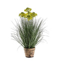 Potted Grass with 7 Heads Yellow Accessories Regency Studio 