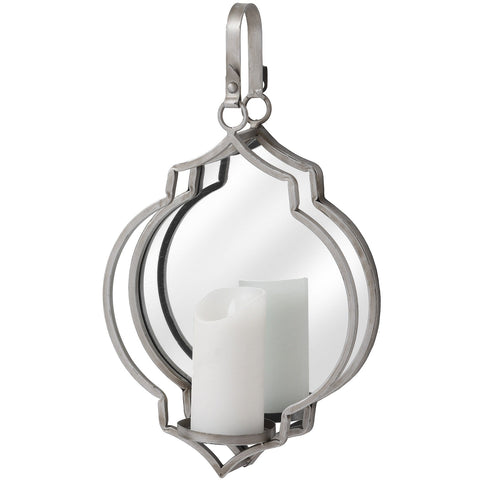 Quarterfoil Design Mirrored Candle Wallhanger Mirrors Hill Interiors 