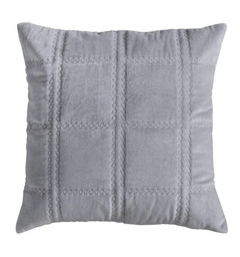 Quilted Cotton Cushion Grey Accessories Regency Studio 