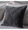 Quilted Diamond Cushion Charcoal Accessories Regency Studio 
