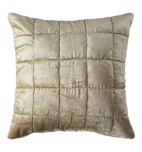Quilted Velvet Cushion Ochre Accessories Regency Studio 