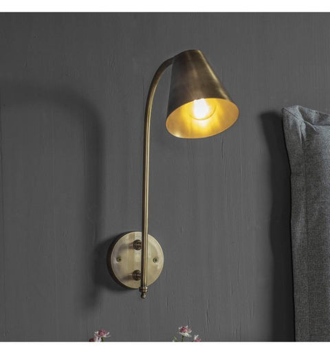 Radha Wall Light Antique Brass Lighting Regency Studio 