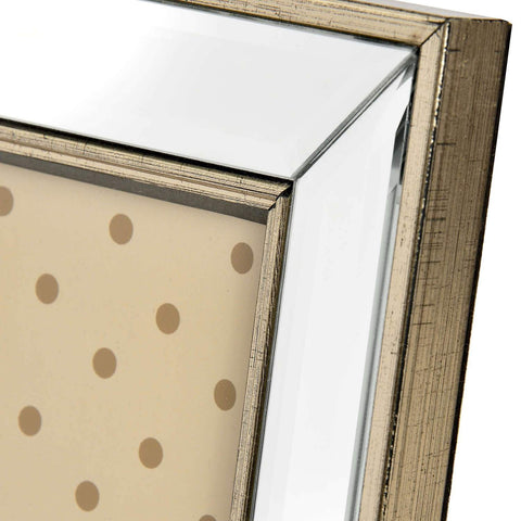 Rectangle Mirror Bordered Photo Frame 5x7 Accessories Hill Interiors 