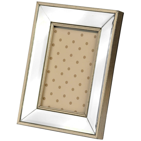 Rectangle Mirror Bordered Photo Frame 5x7 Accessories Hill Interiors 