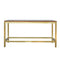 Rectangular Coffee Table with Gold Base Living Artisan Furniture 
