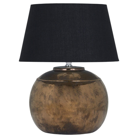 Regola Bronze Metallic Ceramic Table Lamp Lighting Hill Interiors 