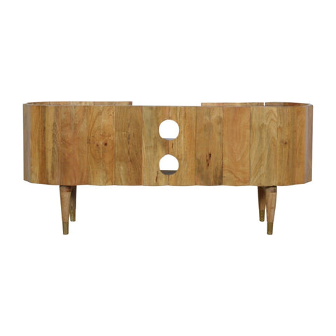 Ridged Media Unit Living Artisan Furniture 