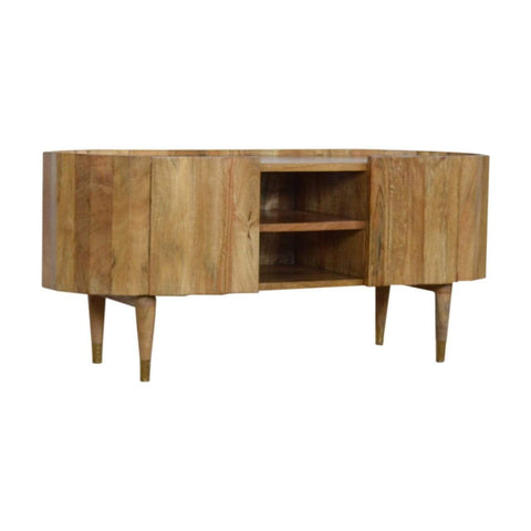 Ridged Media Unit Living Artisan Furniture 