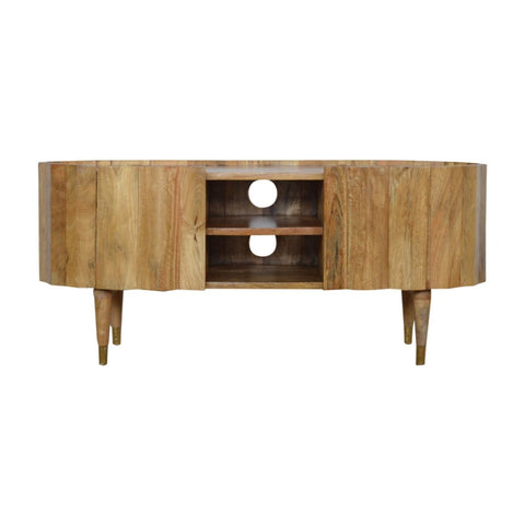 Ridged Media Unit Living Artisan Furniture 