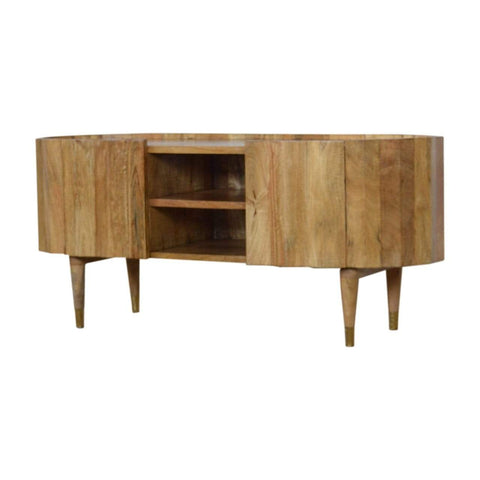 Ridged Media Unit Living Artisan Furniture 