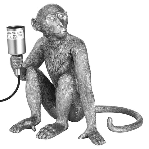 Ringo The Monkey Silvertable Lamp Lighting Hill Interiors 