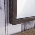 Rockford Radius Top Rectangle Mirror Rustic Metal 36x30" Sleeping Regency Studio 