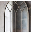Roebuck Cream Arched Window Mirror 37.5x19.5" Sleeping Regency Studio 