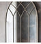 Roebuck Cream Arched Window Mirror 37.5x19.5" Sleeping Regency Studio 