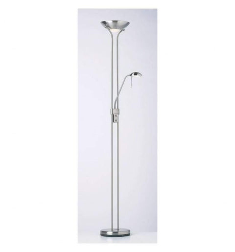 Rome Floor Lamp Satin Chrome Lighting Regency Studio 