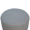 Round Grey Tweed Footstool Living Artisan Furniture 